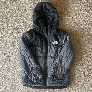 The North Face Charcoal and Black Reversible Quilted Jacket